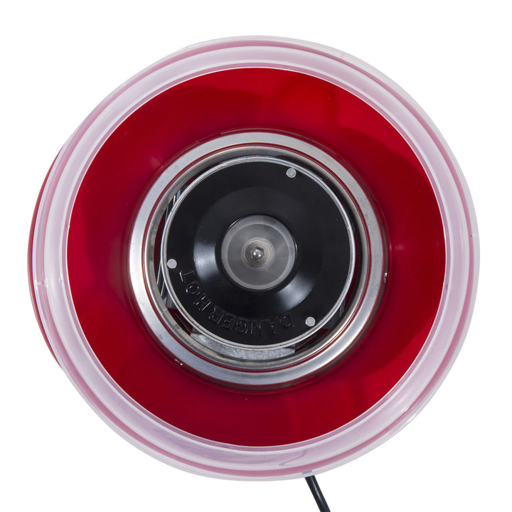 Máquina de Fazer Algodão Doce Vermelho Alumínio 27x26x18cm