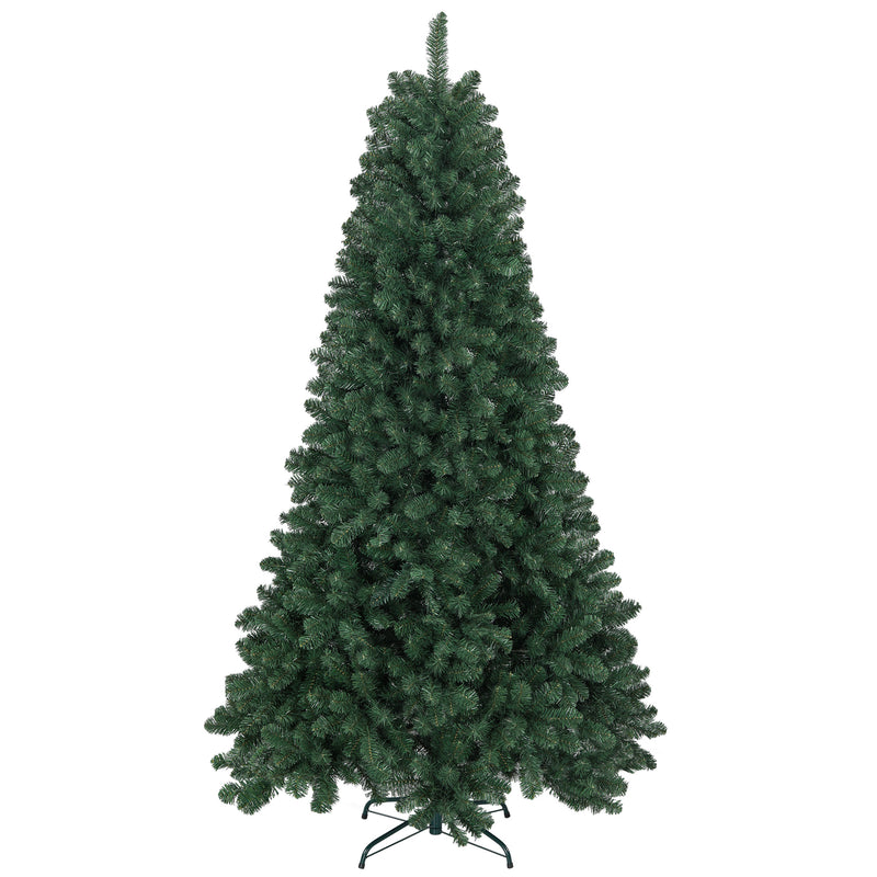 Árvore de Natal 210 cm Árvore de Natal Artificial com 1064 Ramos de Arame de Memória e Base Recolhível Árvore de Natal para Sala Verde