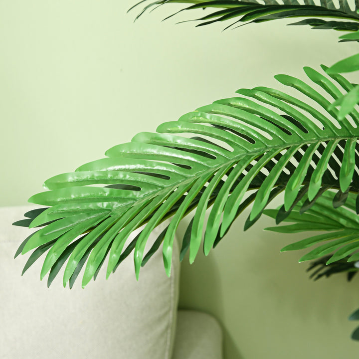 Planta Artificial Decorativa 160 cm Palmeira Artificial com Vaso e Folhas para Interior Casa Sala Escritório Verde
