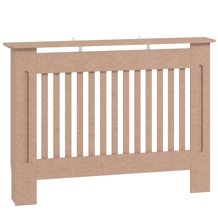 Cobertura Radiador com Desenho Moderno de MDF com Prateleira Superior para Sala de Estar Dormitório Escritório 112x19x81cm Madeira