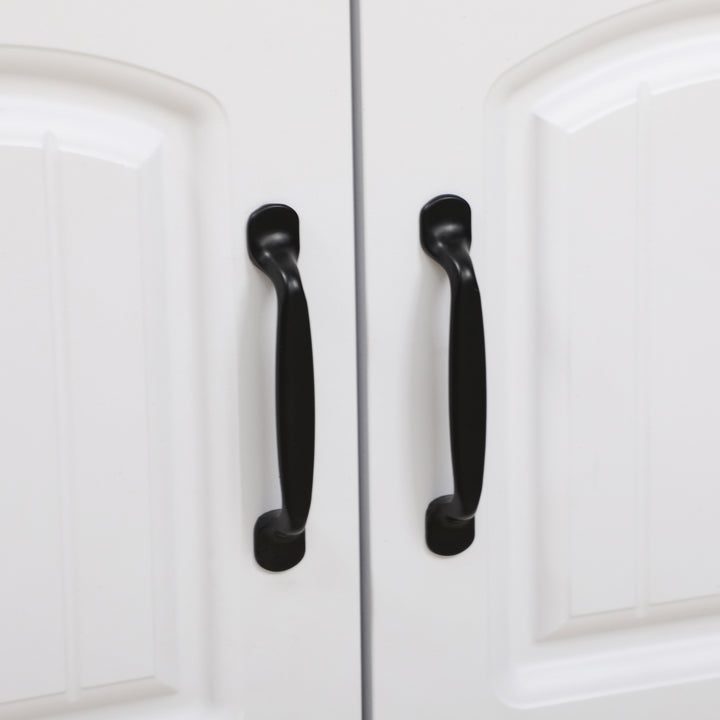 Vitrine Sala de Estar Estante para Livros com Portas de Vidro Prateleira Ajustável e Dobradiças de Fechamento Suave para Estúdio Escritório Dormitório 60x60x116 cm Branco