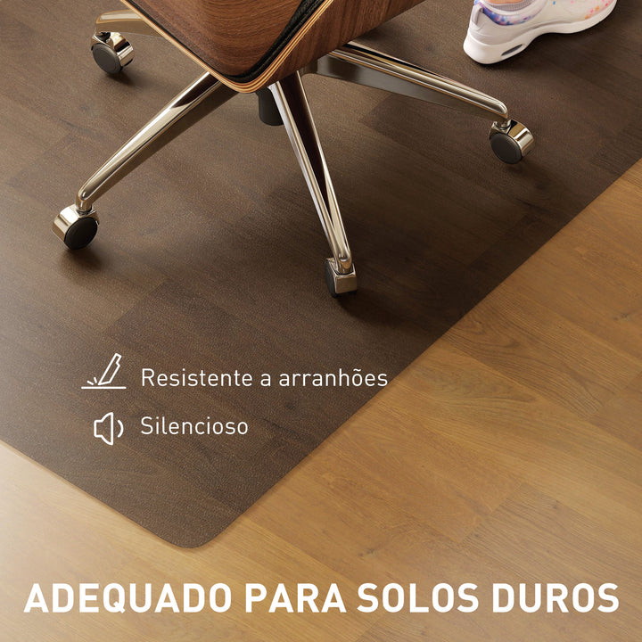 Tapete Protetor para Chão 120x90 cm Tapete para Cadeira de Escritório Protetor de Chão Preto