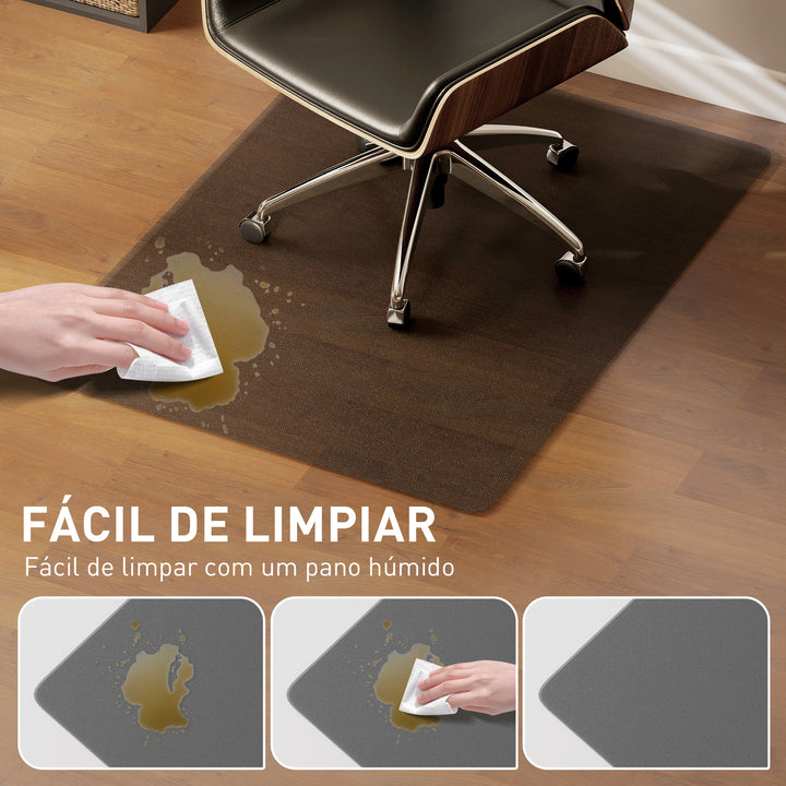 Tapete Protetor para Chão 120x90 cm Tapete para Cadeira de Escritório Protetor de Chão Preto