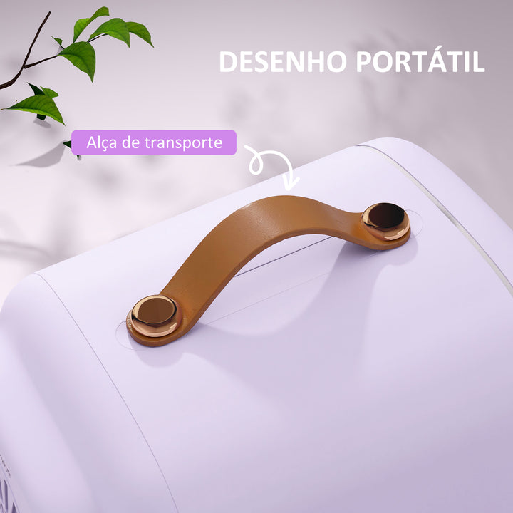 Frigorífico de Cosméticos 4L Frigorífico Pequeno 9V/240V para Arrefecer e Aquecer Mini Frigorífico para Beleza Maquilhagem Bebidas 20,3x26,3x28 cm Roxo