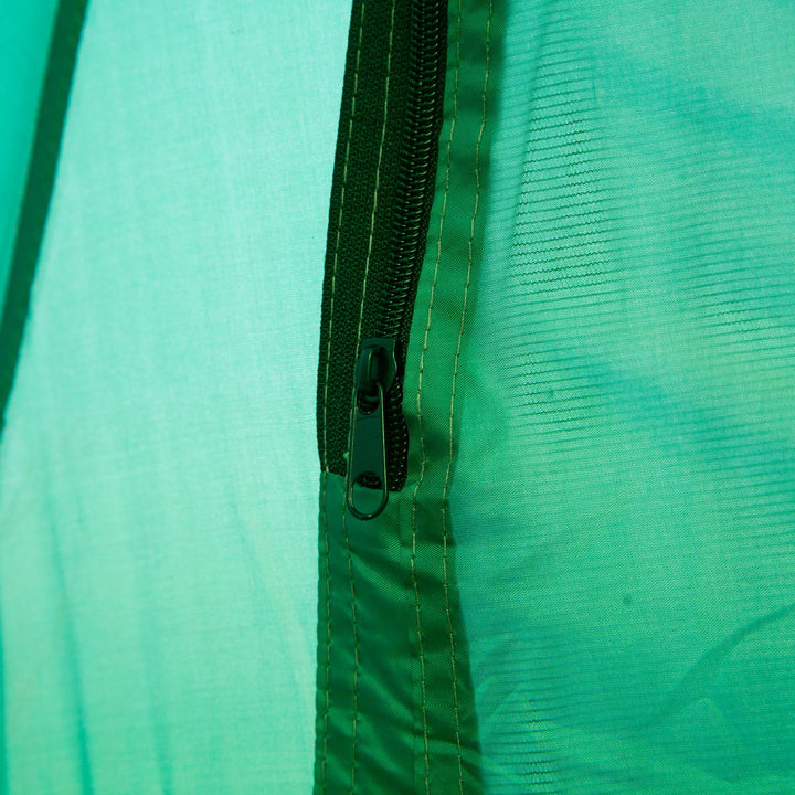 Tenda de Duche Portátil Tenda de Privacidade Emergente 122x122x213 cm UPF30+ Trocador para Campismo Sanita Verde