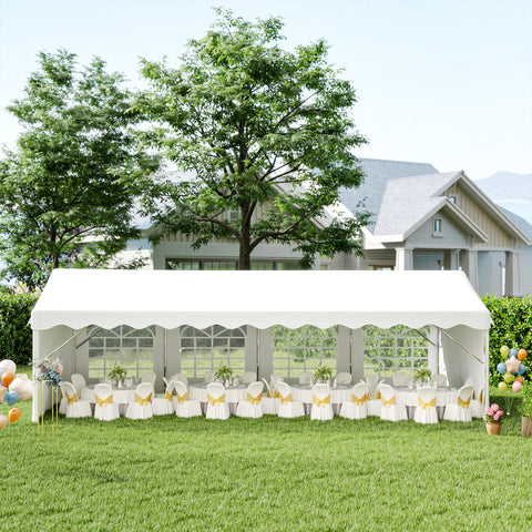 Pérgola de jardim de 8 x 4 m para Celebrações e Eventos- Aço e PE