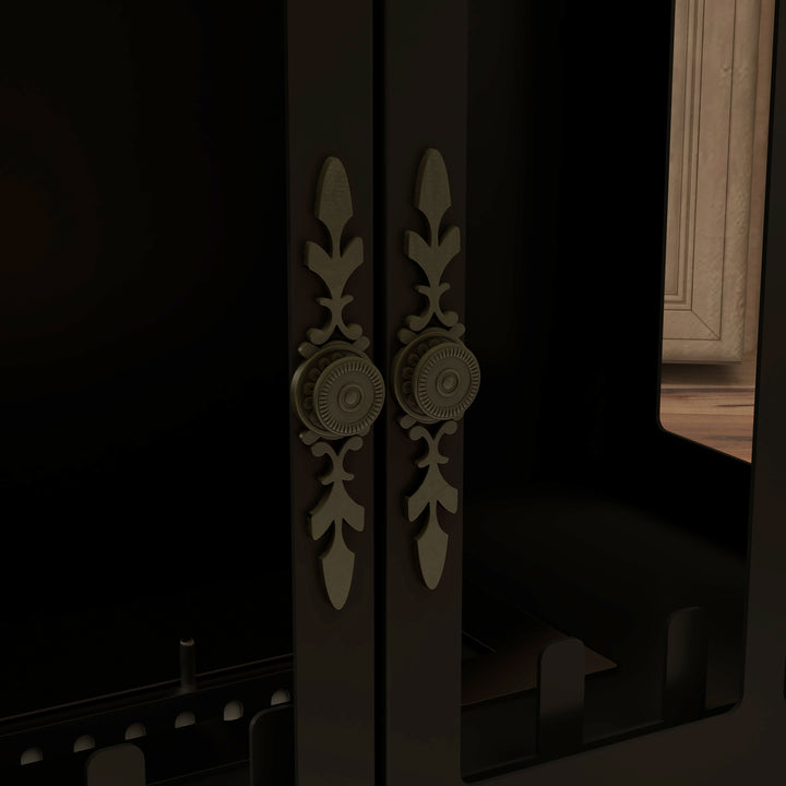 Lareira de Bioetanol Lareira de Bioetanol de Pé com Depósito de 0,9L Apagador de Chamas de Aço Inoxidável Tempo de Combustão 3H para Interiores 20-25 m² 55x31x55 cm Preto