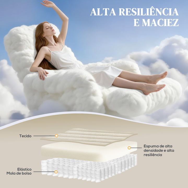 Poltrona Relax Reclinável Poltrona Reclinável Manual Estofada em Veludo Instalação Rápida Apoio para Pés Acolchoamento Grosso Para Sala de Estar Quarto Escritório 73x86x100 cm Creme