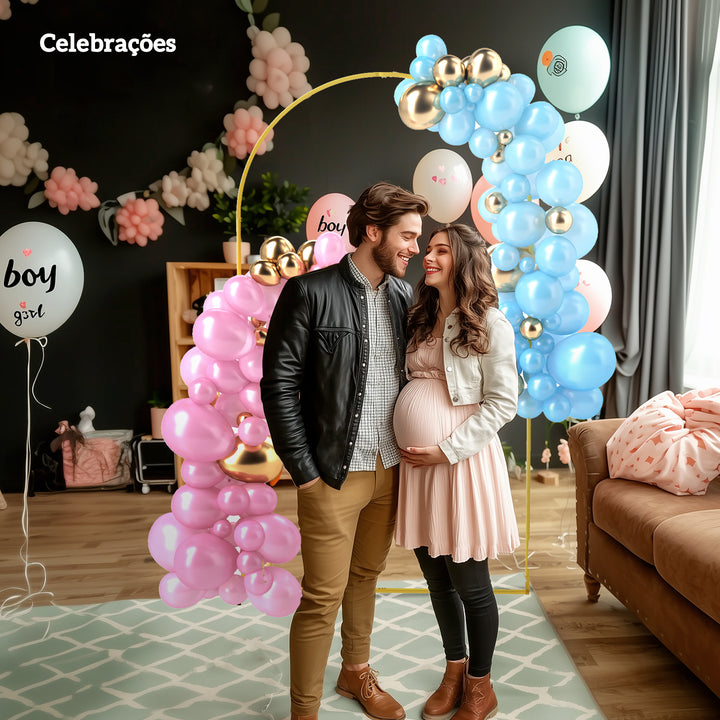 Arco de Jardim de Metal para Rosas Arco de Casamento com Revestimento em Pó Resistente às Intempéries para Plantas Trepadoras para Decoração Patio 120x40x220 cm Dourado