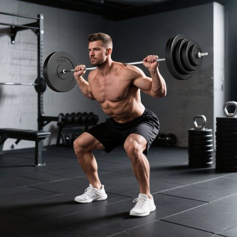 Barra de Pesos 70 kg com Halteres Conjunto de Pesos Ajustáveis com 8 Discos de 1,5kg 5kg 10kg 15kg e 1 Barra para Treino de Força em Casa Ginásio ou Escritório 170x40,5x40,5 cm Preto