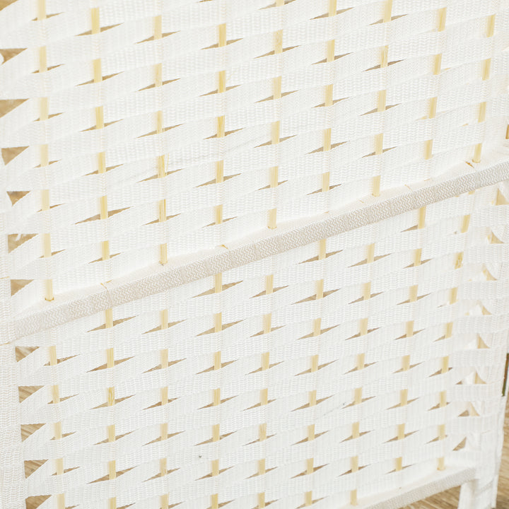 Biombo de 6 Painéis Separador de Ambientes Dobrável 240x170 cm Biombo Separador de Ambientes para Sala de Estar Dormitório Escritório Branco