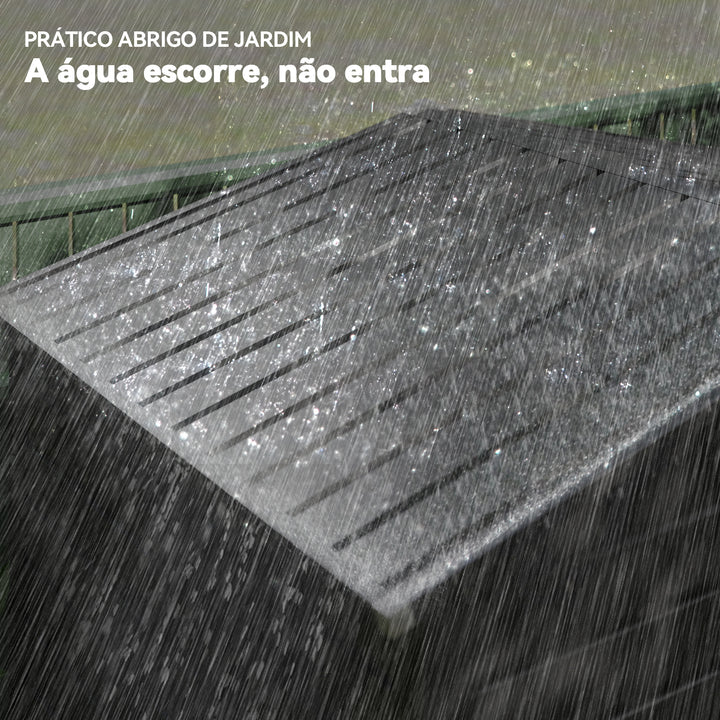 Abrigo de Jardim Exterior 2,27 m² 190x131x188 cm Abrigo Metálico com 2 Ventilações Porta com Fechadura para Armazenamento de Ferramentas Cinza