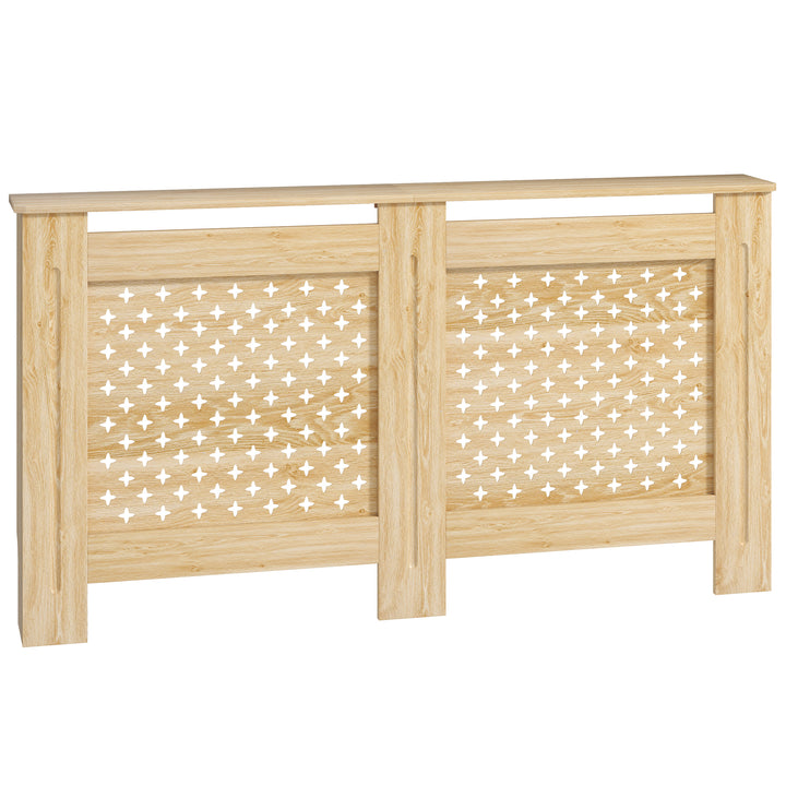 Cobertura de Radiador de MDF Proteção para Radiador para Sala de Estar Dormitório Corredor 152x19x82 cm Carvalho
