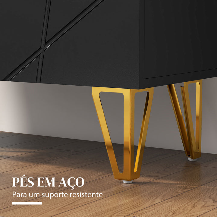 Móvel Sapateira de Entrada Armário Sapateira com Prateleiras Ajustáveis para 15-20 Pares de Sapatos para Corredor Entrada 72x31,5x95 cm Preto