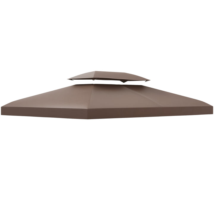 Teto substituição de toldo cobertura superior com 8 Furos 3x4m Marrom