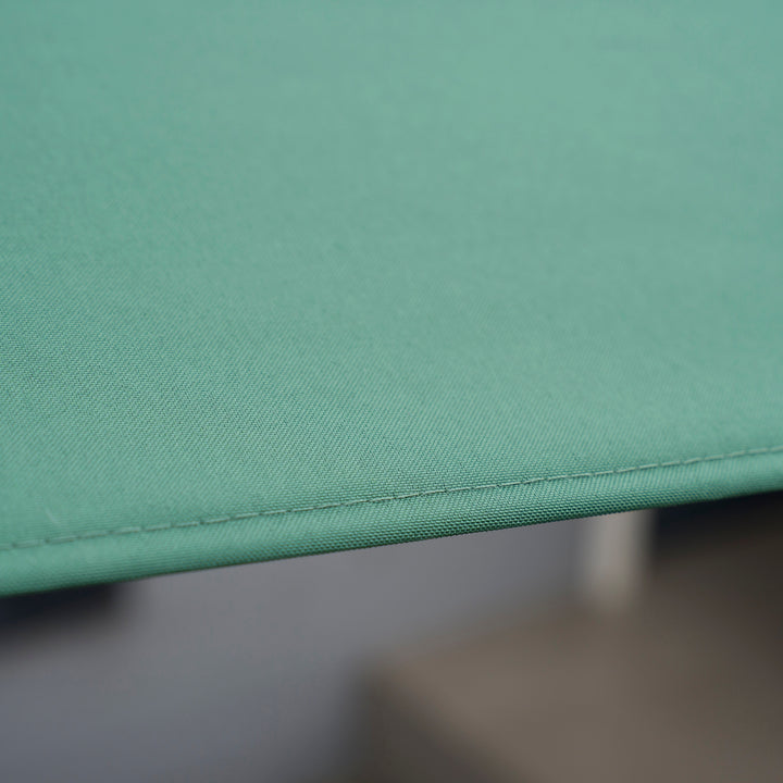 Chapéu de Sol de Alumínio 195x295x240 cm Chapéu de Sol Retangular de Jardim Inclinável com Manivela e Mastro Desmontável para Terraço Piscina Pátio Exterior Verde