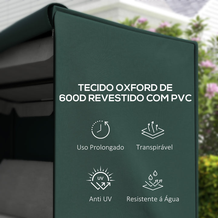 Cobertura do balanço Jardim com zíper Coberta para móveis de exterior 205x124x164cm