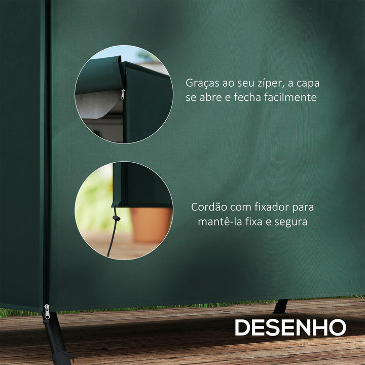 Cobertura do balanço Jardim com zíper Coberta para móveis de exterior 205x124x164cm