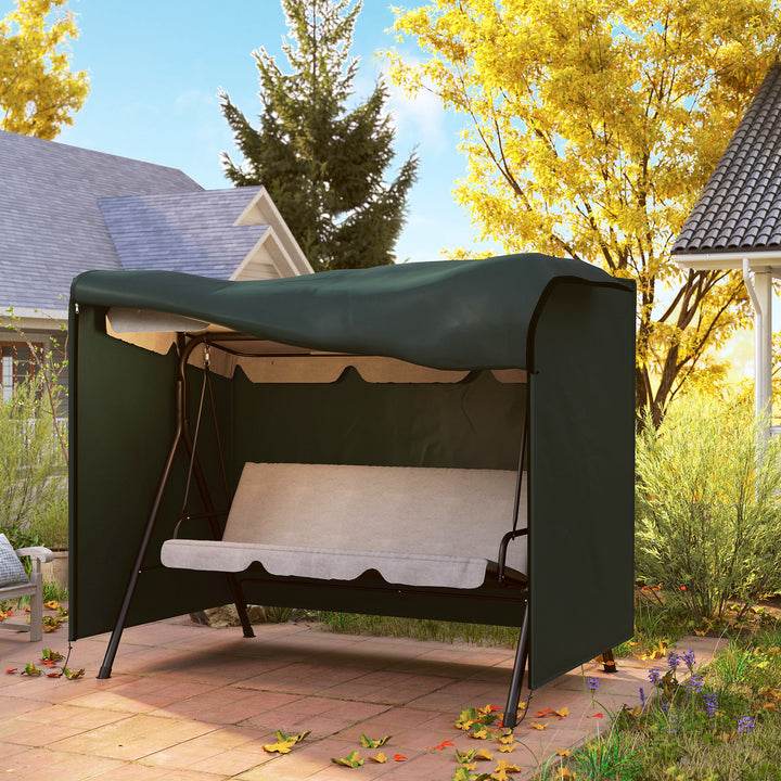 Cobertura do balanço Jardim com zíper Coberta para móveis de exterior 205x124x164cm