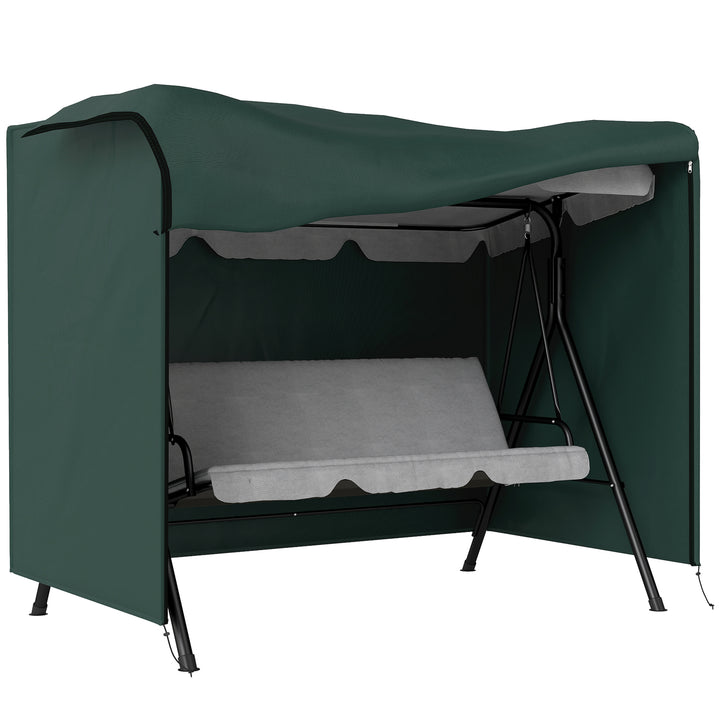 Cobertura do balanço Jardim com zíper Coberta para móveis de exterior 205x124x164cm