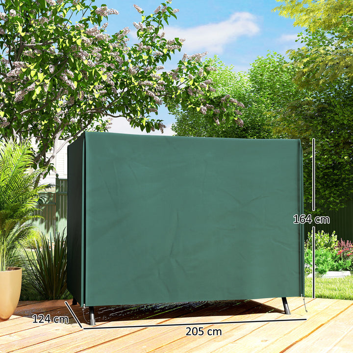 Cobertura do balanço Jardim com zíper Coberta para móveis de exterior 205x124x164cm
