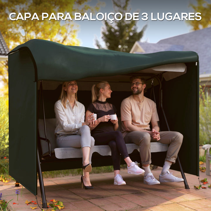 Cobertura do balanço Jardim com zíper Coberta para móveis de exterior 205x124x164cm