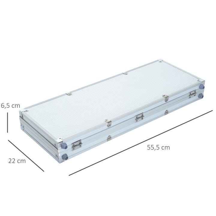 Mala de Póquer Alumínio Colorido 55,5x22x6,5 cm