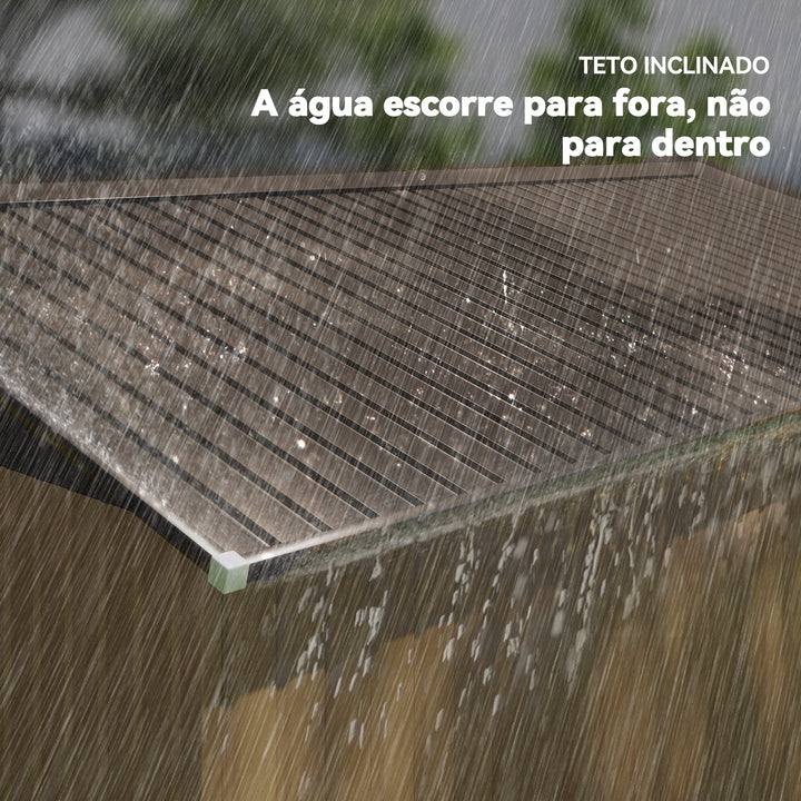 Abrigo de Jardim Metálico 340x386x200cm Abrigo de Exterior para Armazenamento de Ferramentas com Base Incluida 4 Janelas de Ventilação e Porta Corredeira Marrom