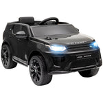 Carro Elétrico para Crianças acima de 3 Anos com Licença Land Rover Discovery Sport Carro Elétrico Infantil com Bateria 12V Controlo Remoto Faróis Buzina e Música 106x65,5x51 cm Preto