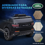 Carro Elétrico para Crianças acima de 3 Anos com Licença Land Rover Discovery Sport Carro Elétrico Infantil com Bateria 12V Controlo Remoto Faróis Buzina e Música 106x65,5x51 cm Preto