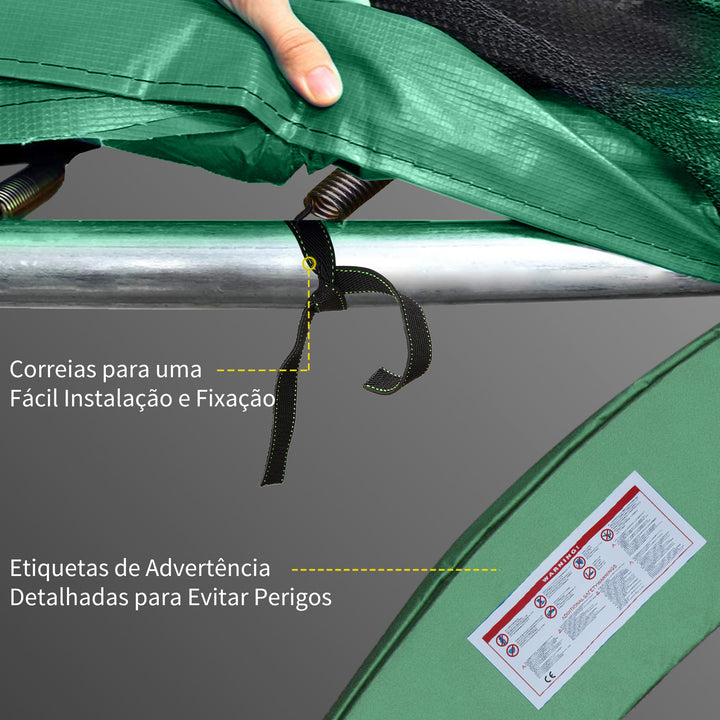 Coberta Proteção fronteira Cama Elástica 366 cm verde Trampolins Trampolim