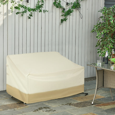 Capa protetora para banco 2-3 cobertura de móveis quadrados Proteção de jardim ao ar livre impermeável contra chuva e sol 152x87x59 / 79cm tecido 600D Oxford