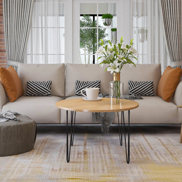 Pernas de mesa tipo pernas de garfo de 4 peças 3 hastes Pés de aço resistentes para móveis com protetores pretos Acessórios incluídos 12x12x71cm