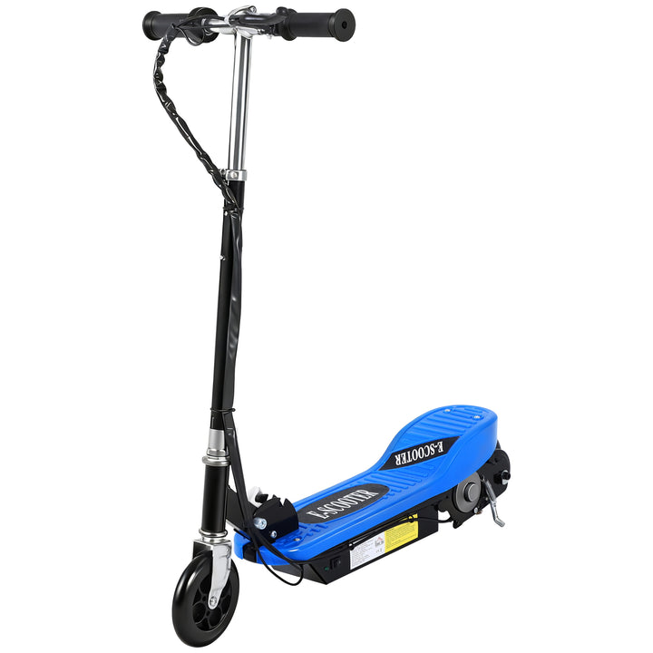 Trotinete Eléctrico Tipo Scooter com Guiador Ajustável – Cor Azul - 78x37x91-99 cm