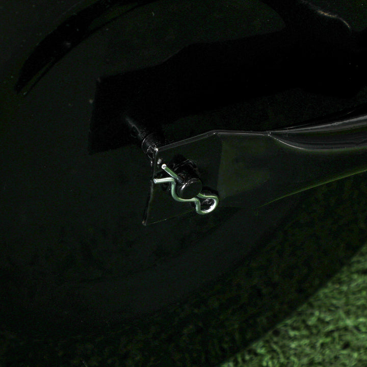 Rolo para Relva Largura 58cm Ø32cm Rolo para Relvado 38L Preenchível de Areia ou Água com Guiador em U para Jardim Preto