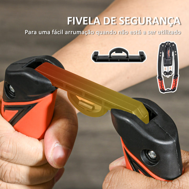 Extensor de Peito Extensor Ajustável Exercitador de Tensores Musculação com Resistência Ajustável 10-200 kg para Treino em Casa Escritório e Viagem 43x16x5 cm Preto