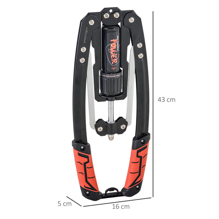 Extensor de Peito Extensor Ajustável Exercitador de Tensores Musculação com Resistência Ajustável 10-200 kg para Treino em Casa Escritório e Viagem 43x16x5 cm Preto