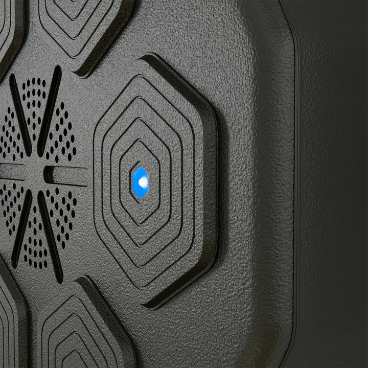 Máquina de Boxe Musical de Parede com Conexão Bluetooth e Luzes LED, para Adultos e Crianças em Casa, Escritório ou Ginásio