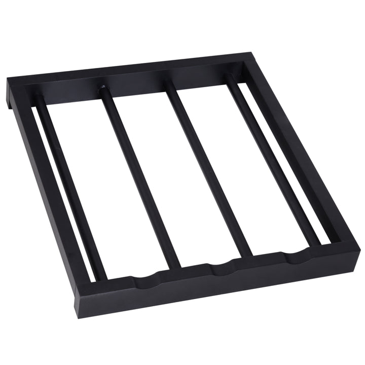 Carrinho de Cozinha com Rodinhas com Prateleira e Gaveta 74x37x76cm Preto