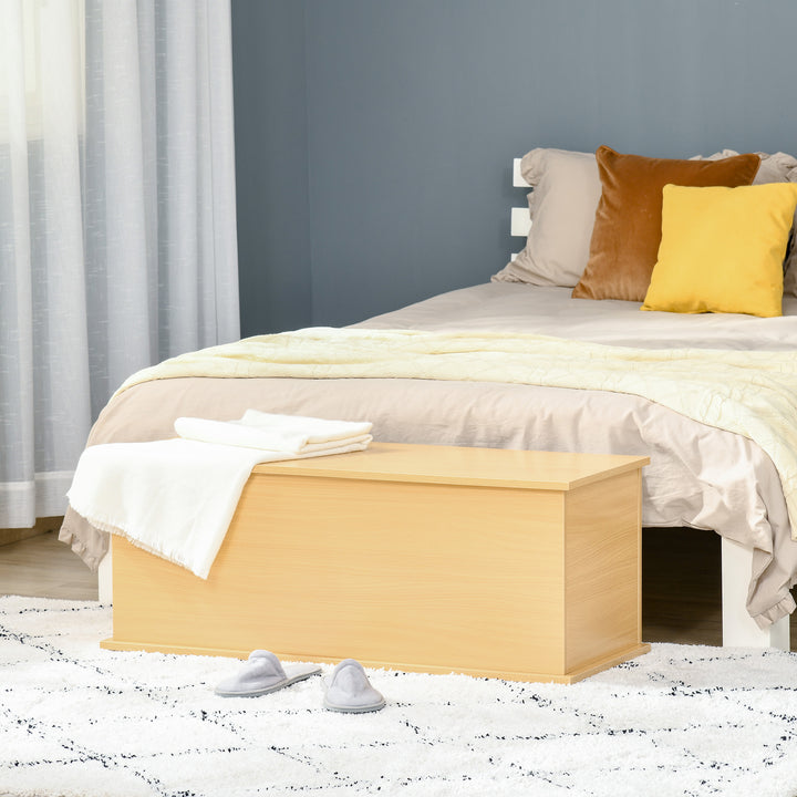 Baú de Madeira para quarto armário baixo para arrumação banco 100x40x40 cm