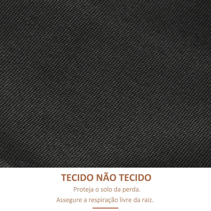 Floreira de Madeira de 4 Níveis Floreira Elevada Exterior com Orifícios de Drenagem e Tecido Não Tecido Vaso para Cultivos Plantas Flores para Terraço Jardim 80x45x142 cm Madeira