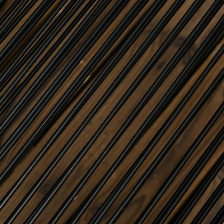 Conjunto de Jardim de Vime Sintético Conjunto de Móveis de Exterior de Vime com 5 Peças Mesa Quadrada e 4 Cadeiras Almofadas Preto e Madeira