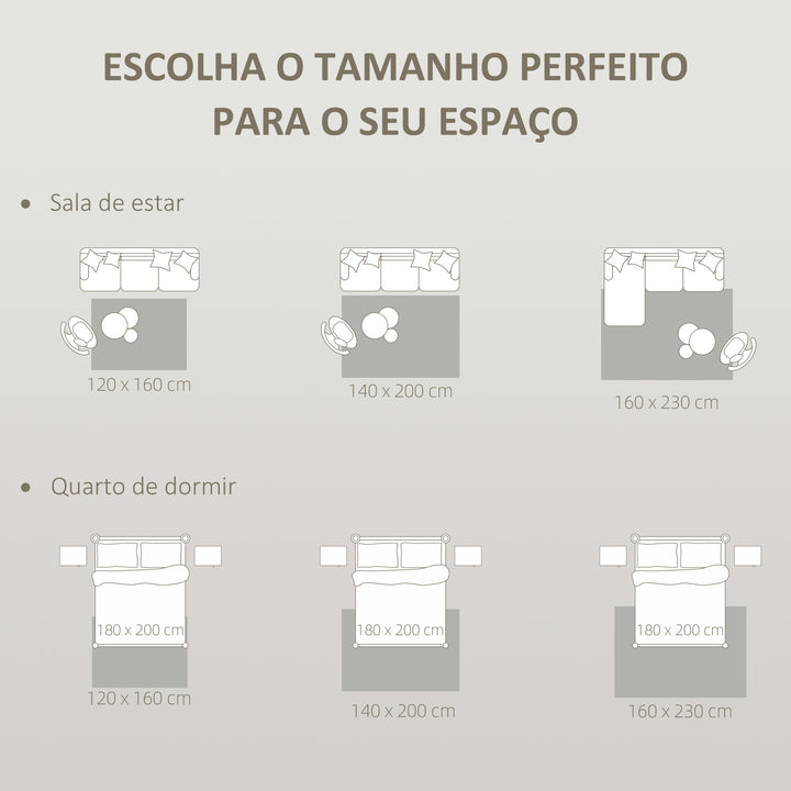 Tapete Sala de Estar 160x230 cm Tapete Pelo Curto Estilo Moderno Base Antiderrapante Tecida à Máquina Tapete para Sala de Estar Quarto Sala de Jantar Creme