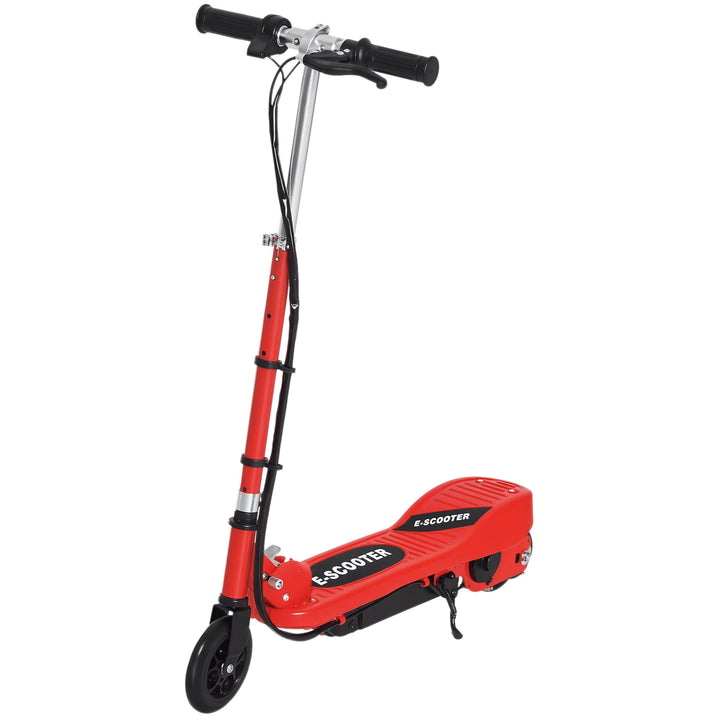 Trotinete Elétrica Criança De 7-14 Anos Dobrável Guiador Ajustável 12km/h Bateria Recarregável Carga 50kg Vermelho