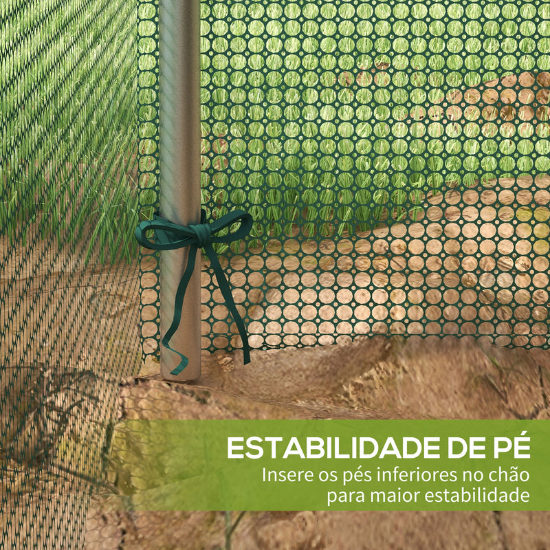 Proteção para Cultivo Estufa de Proteção com Suportes de Aço Porta com Fecho de Correr para Proteger as Plantas Flores em Pátio Jardim Terraço 125x125x62,5 cm Verde