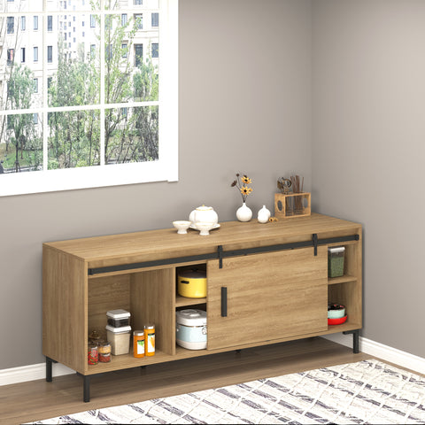 Ferragens para Porta Corredeira 200cm Kit de Acessórios para Porta Corredeira de Madeira com 2 Trilhos de Aço Carga Máxima 40kg Preto