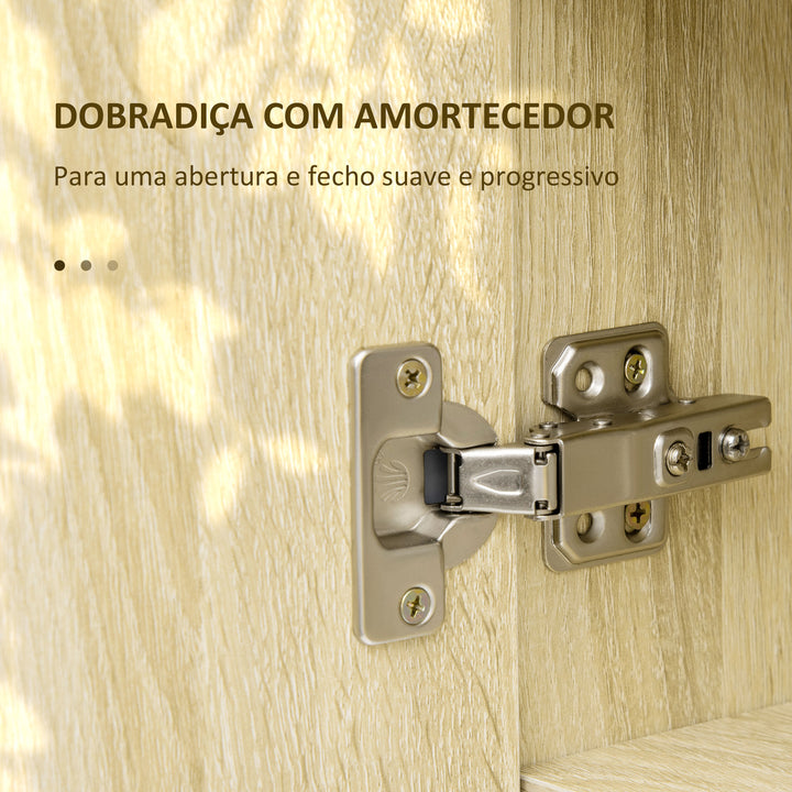 Armário de Casa de Banho com Espelho Armário de Parede com 1 Porta Prateleira Ajustável Toalheiro e Compartimento Móvel de Casa de Banho Suspenso 60x15x70 cm Carvalho