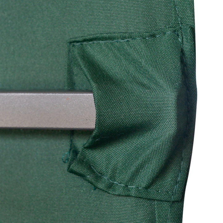 Cobertura de Substituição de 3x3m para Pérgola de Jardim com 8 Orifícios de Drenagem e Ventilação Verde