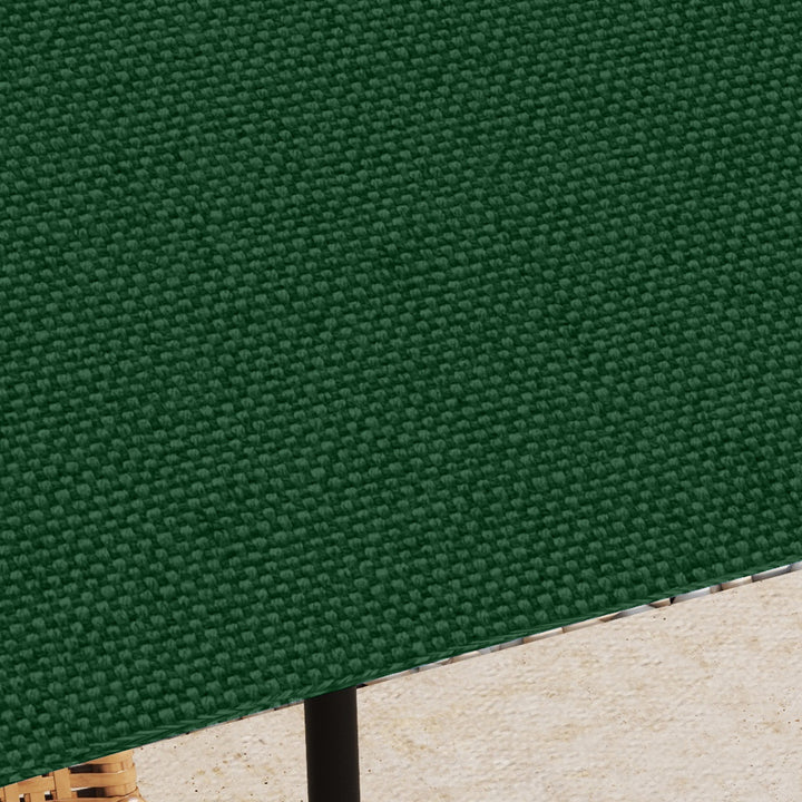 Cobertura de Substituição de 3x3m para Pérgola de Jardim com 8 Orifícios de Drenagem e Ventilação Verde