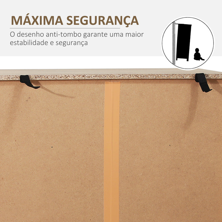 Cômoda tipo armário auxiliar com 5 Gavetas amplo espaço de Armazenamento para Escritório sala de estar 80x39.5x110cm